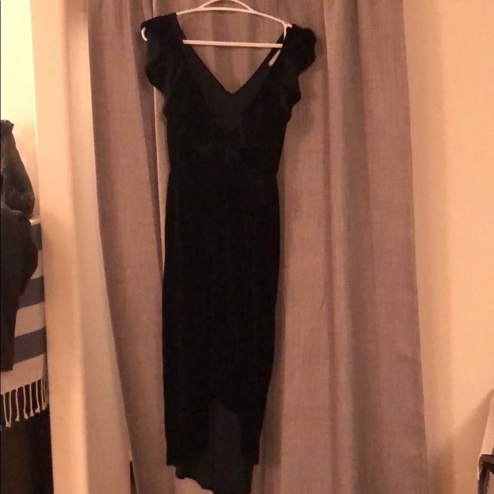 High/low Velvet dress